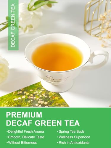 Image of TeeLux Decaf Green Tea Bags, CO2 Decaffeinated Steamed Green Tea, 100 Count