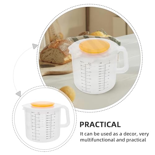 Tazón medidor con balanza y tapa 2.5L blanco miniatura 4