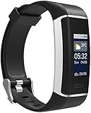 Newgen Medicals Fitness-GPS-Armband mit XL-Farb-Display & App für 6 Sportarten, IP67