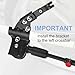 HARFINGTON Back Bike Kickstand Carbon Steel Adjustment Bicycle Single-Side Kick Stand Rear Mount Bikes Support Racks for 22-27 Inch Wheel with Tool, Black