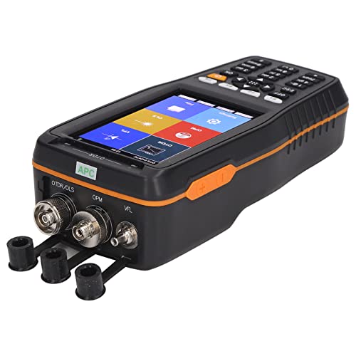 OTDR Fiber Optic Tester, 4in1 Optical Time Domain Reflectometer Visual Fault Locator OTDR FTTH Fiber Optic Tool Kit with VFL OPM OTDR OLS for Network Construction Maintenance