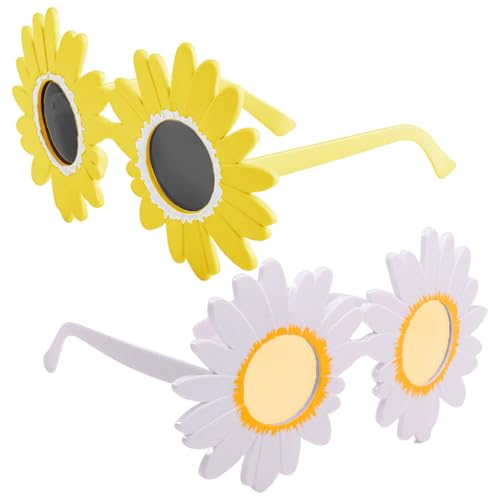 2 Piezas De Gafas De Margarita, Accesorios para Fotos De Fiesta, Gafas Creativas, Gafas Divertidas, Lentes De Dibujos Animados Lindos.