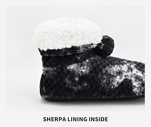Image of Keyela Womens Non-Slip Sole Slipper Socks, Fluffy Winter House Booties | Ultra soft fuzzy warm indoor house slippers Non-skid bottom for safe walking Cozy winter footwear for ladies