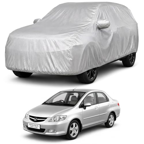 Image of Autofact Car Body Cover Compatible with City 2004-2008 | Custom Fit Car Cover | 100% Water-Resistant| Triple-Stitched Lightweight Fabric | Dustproof | Indoor & Outdoor Use | Elastic Bottom