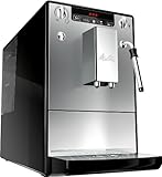 Melitta Caffeo Solo & Milk - Kaffeevollautomat - Milchaufschäumer - 2-Tassen Funktion - 3-stufig einstellbare Kaffeestärke - Silber (E953-202)