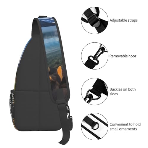 Bolso Cruzado de Pecho para Hombre y Mujer Negro miniatura 5