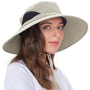 EINSKEY Wide Brim Sun Hat, UPF 50+ UV Protection Waterproof Packable Bucket Hat for Men & Women, Fishing Hiking Beach Garden