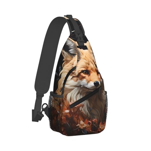 Mochila Unisex con Estampado Fox and Flowers Liviana y Duradera miniatura 2