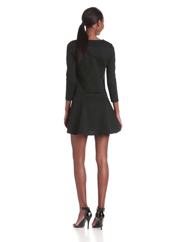 bcbgeneration black long sleeve dress Puff Sleeve Mini Dress – BCBGMAXAZRIA main image 1