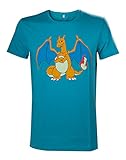 gerader Schnitt Pokémon - Charizard Turquoise T-Shirt - S