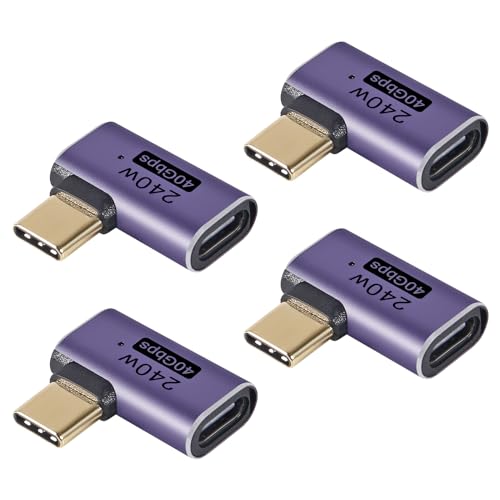 Adaptateur USB C mâle femelle coudé 40Gbit/s Thunderbolt pour écran 8K