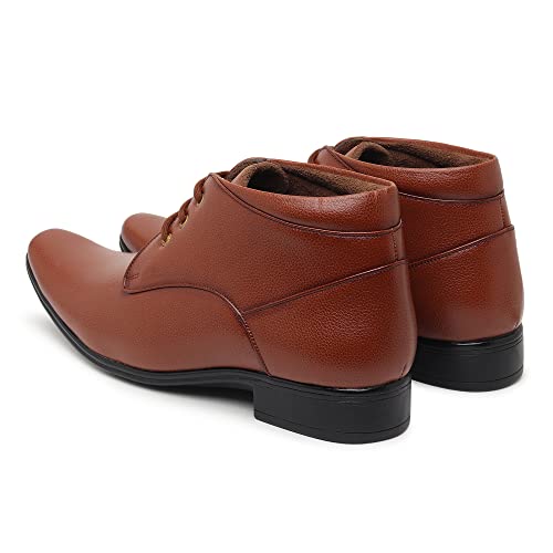 Image of Zixer Synthetic Leather Ankle Formal Shoes Men || Office Shoes for Men Stylish || Chukka Boots Men Long Shoes for Men Long Boots