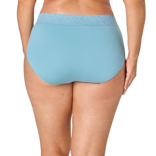 Image of Bali womens Brief Underwear 3-pack, Modern Seamless Brief Panties With Lace Trim