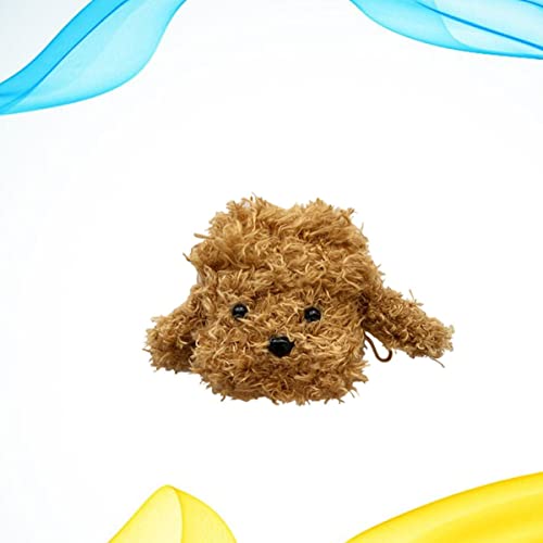1pc Organizer Woolen Cases Plush Head Accessories Dog Sleeve Headphone With,- Cover Charging/ Autumn