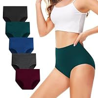 TUUHAW Womens High Waisted Knickers Panties for Women Full Briefs Underwear