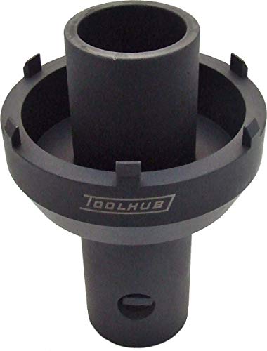 TOOLHUB 9487 HGV Axle Hub Nut Socket 105 / 125mm 6 Pin Groove Castellated For Use With Mercedes Benz