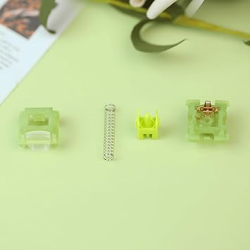 Outemu Lime V3 Switch, Silent Tactile Pre-Lubed Switch for Mechanical Keyboard(90PCS)