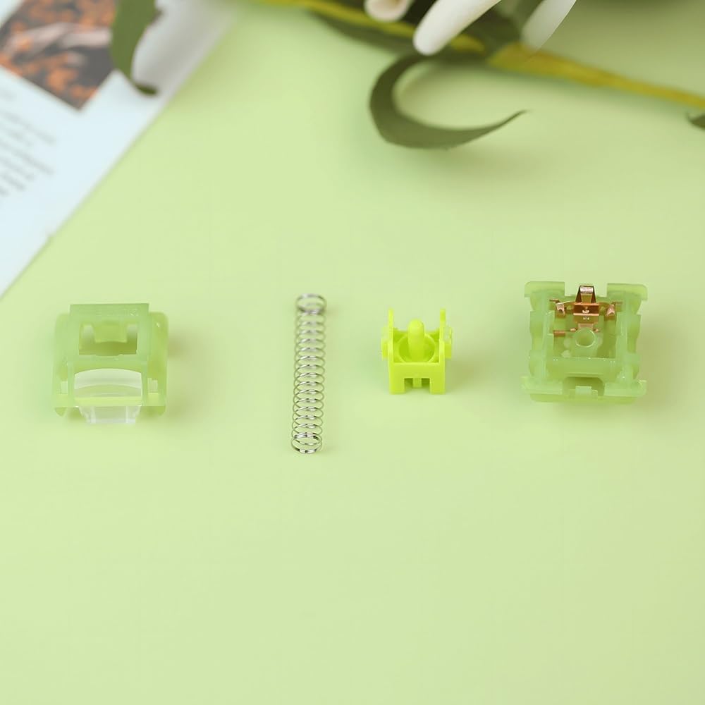 Outemu Lime V3 Switch, Silent Tactile Pre-Lubed Switch for Mechanical Keyboard(90PCS)
