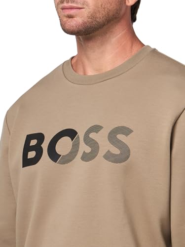 BOSS Men's Shade Embossed Logo Crew Neck Sweatshirt3