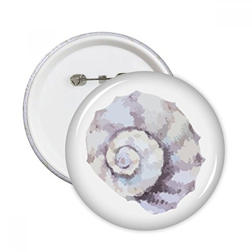 Cadeau coloré vie marine badge escargot rond à offrir aux passionnés d'océan