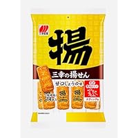 Amazon.co.jp: 三幸製菓 三幸の揚せん 甘口しょうゆ味 14本