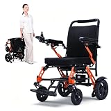 XP02 ultraligera Silla de ruedas eléctrica aleación magnesio(16,6KG), autonomía 20Km, equipada con luces nocturnas y pantalla LED, cumple con los estándares para embarque aéreo, capacidad 150KG