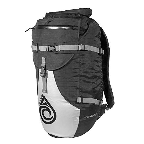 AquaQuest Spindrift Waterproof Backpack 30 L - Black + Reflective