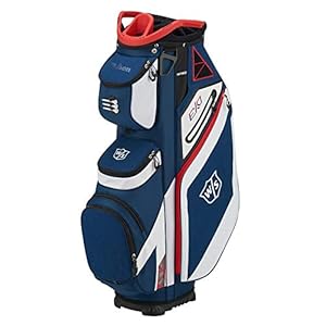 Wilson W/S Exo Cart Nawhrd, Bolsas De Carro Para Palos Golf Hombre, Azul/blanco, Talla Única