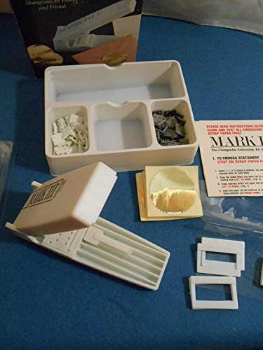 Mark III(TM), The Changeable Embossing Kit, by Sun Hill, Switchable Intials, Monograms for Family and Friends, 10 Gold Foil Seals Included