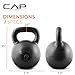 CAP Barbell Black Cast Iron Kettlebell | 70 Pounds