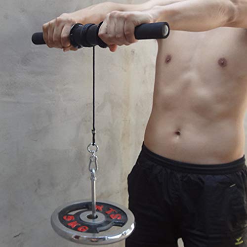 Gym Antebraços instrutor Strengthener mão Gripper Força rolo Exerciser o levantamento de peso Rope c