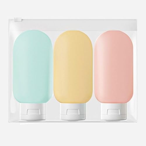 Kit Viagem Frasco Shampoo Creme Sabonete 60ml - 03 Pecas