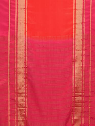 Image of AKHILAM Women's Mysore Silk Ombre Woven Design Saree With Unstitched Blouse Piece (KUSUM4101 NSM Parent)