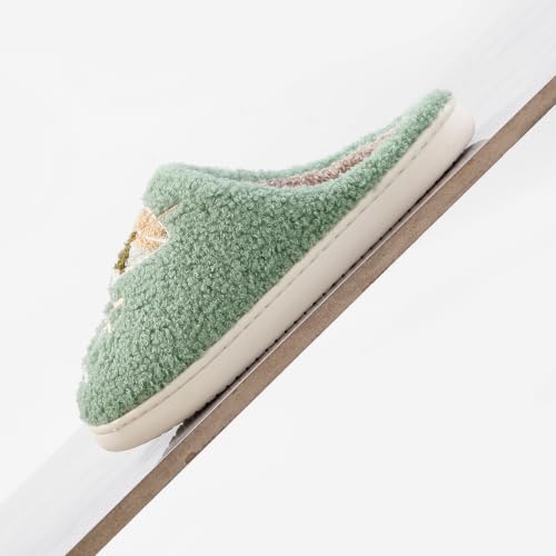 Image of Espresso Martini Slippers for Women Men，Fuzzy Warm Martini Glasses Slippers，Funny Soft Creative Design House Shoes