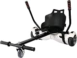 VONLUCE Hoverkart Sitzscooter Hoverboard Sitz Gokart Sitz für Self Balancing Kompatibel mit 6,5 Zoll 8,5 Zoll und 10 Zoll Scooter für Erwachsene und Kinder (Schwarz)