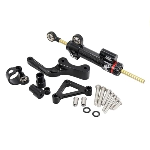 Amortisseur direction moto Monster 696 stabilisateur guidon kit fixation carbone