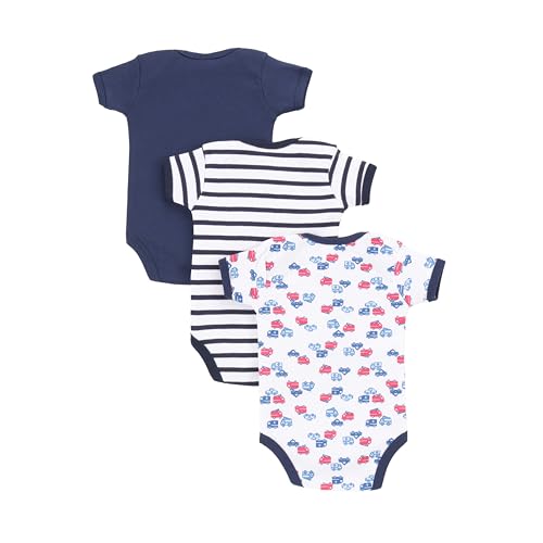 Image of Baby Bodysuits 100% Cotton Rompers /Sleep Suits /Onesies /Night Suits for Baby Boys New Born Baby Clothes-(Pack of 3)