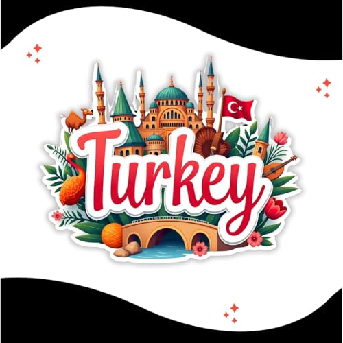 Image of Zesta Wooden Fridge Magnets Set | Refrigerator Decor Magnets for Kitchen | India Souvenir Fridge Magnet Collection | Wooden Magnet for Fridge Door Decoration (Turkey)