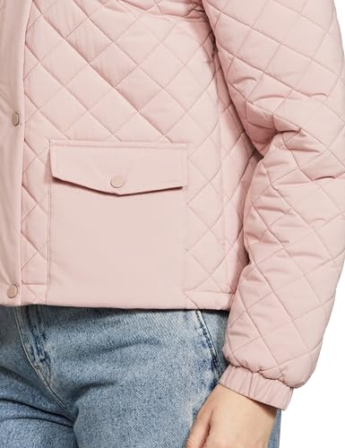 Image of Qube By Fort Collins Polyester, Standard Length Women's Lightweight Quilted Bomber Jacket Stylish, Packable, And Air-Resistant Outerwear For Winter