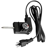 Adjustable Thermostat Probe Cord Compatible with Masterbuilt Smokers & Electric Griddles, 15A/125V Power Cord with Precise Temperature Control, Electric Skillet Cord Replacement
