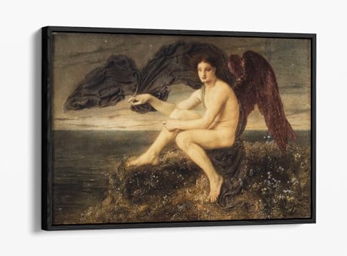 Tableau Dawn Simeon Salomon 1871 impression toile cadre noir 76x50