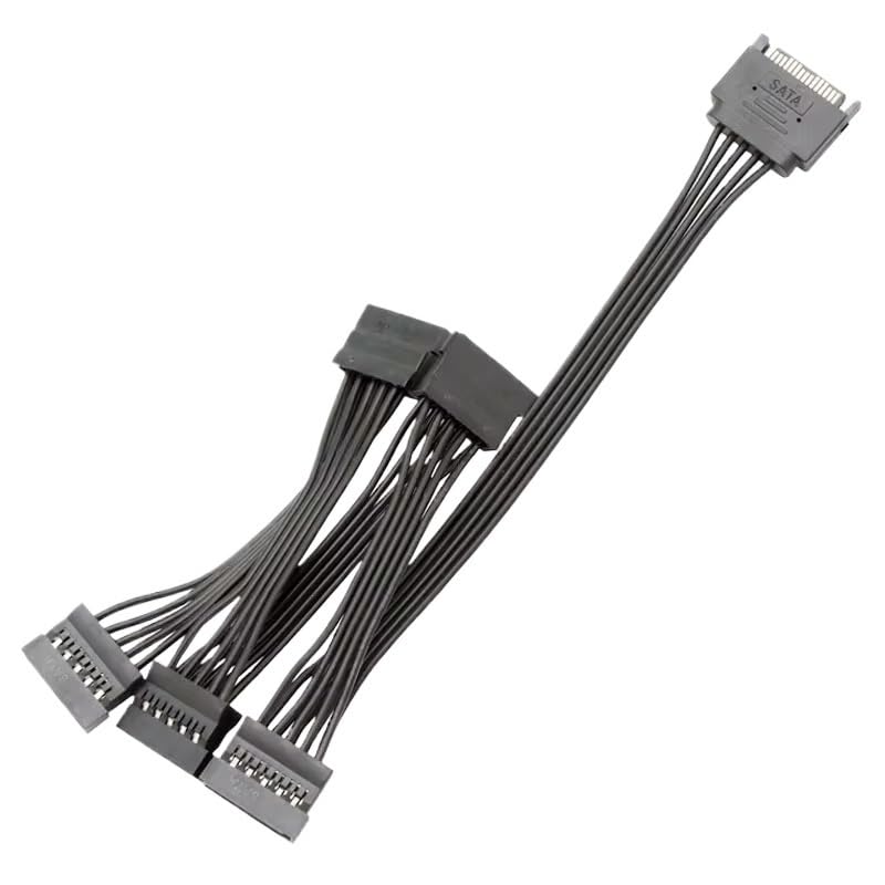 Cable SATA 15 pines macho a hembra extensión 1 a 1 miniatura 3