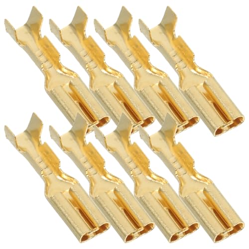 Connecteurs électriques à sertir en cuivre or forme fourche par 1000pcs