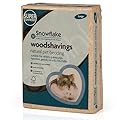 Snowflake Small Animal Wood Shavings Natural Pet Bedding 3KG, Dust Extracted Premium Pet Bed Substrate, Odour Control, For Rabbit, Hamster, Gerbil, Guinea Pig, Mouse, FSC Approved, Large