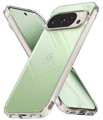 Image of Ringke Fusion Compatible with Google Pixel 10 Pro / 10 Case [Scratch Resistant Hard Back] Slim Transparent Protective Back Cover with Shockproof Bumper - Clear