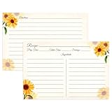 The 4x6 Recipe Cards measure 4 x 6 inches and have plenty of room to write your own recipes, and the durable paper can be stored away. The 4x6 recipe cards package includes 60 recipe cards. The double-sided design with lines provides enough space to ...