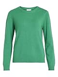 Vila Viril O-Neck L/S Knit Top-Noos Jersey de Punto, Verde Vivo, XS para Mujer