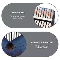 BIENKA 1 Set Pouce Piano Portable Kalimba Doigt Piano Professionnel Kalimba Bleu Piano - Les Beatles, Paul McCartney, John Lennon, RIngo Starr, George Harrison BIENKA 1 Set Pouce Piano Portable Kalimba Doigt Piano Professionnel Kalimba Bleu Piano – Image 3
