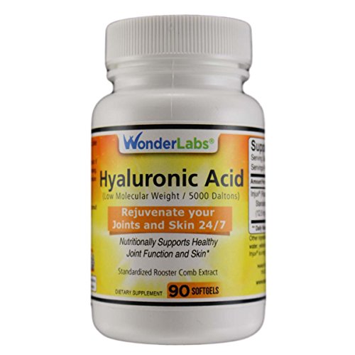 Wonder Laboratories 120 mg Hyaluronic Acid Rooster Comb Extract, Made from Injuv Rooster Comb Extract (90) Wonder Laboratories 120 mg Hyaluronic Acid Rooster Comb Extract, Made from Injuv Rooster Comb Extract (90)