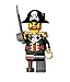 LEGO Pirate Captain Brickbeard Redbeard minifigure (2009)